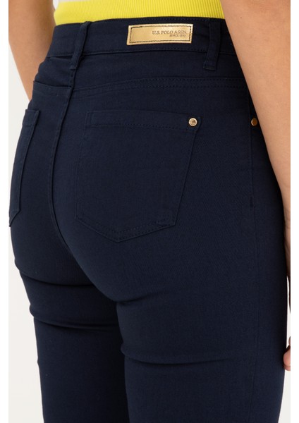Kadın Lacivert Pantolon (Kanvas-Chino) 50281692-VR033