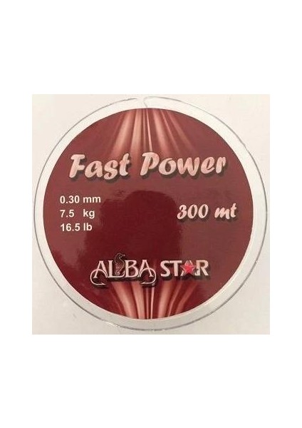 Albastar Fast Power 300 mt 0.28 mm Misina
