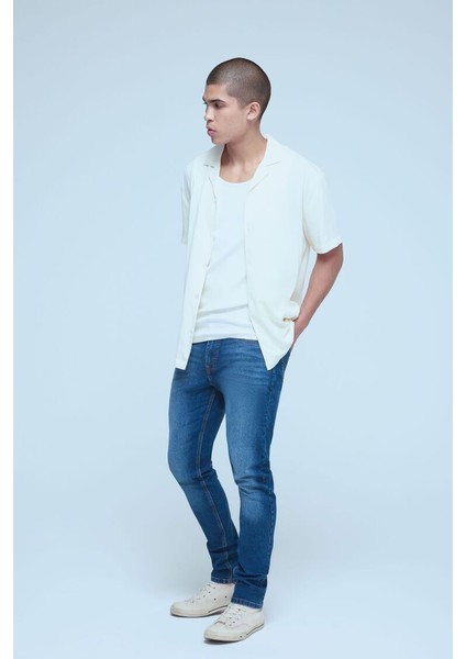 Streç-Denim Slim-Fit Jean Pantolon