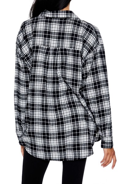 Oversize Kareli Gömlek