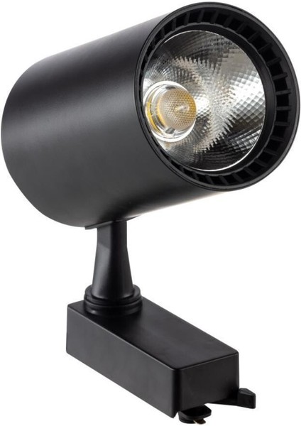 3'lü Hareketli LED Ray Spot + 1 Metre Ray Siyah Kasa Beyaz Işık
