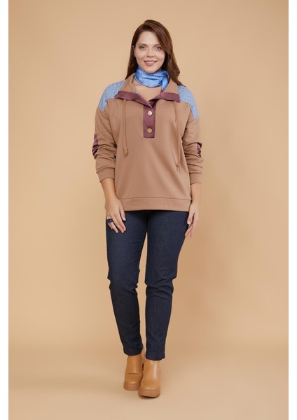 3 Iplik Pamuk Triko Roba Sweatshirt (27140)