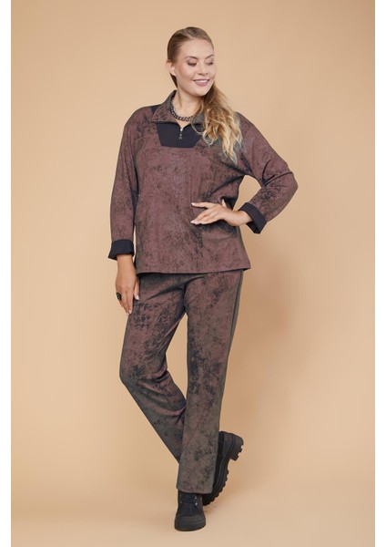 Batik Desen Modal Örme Sweatshirt (27130) fiyatları