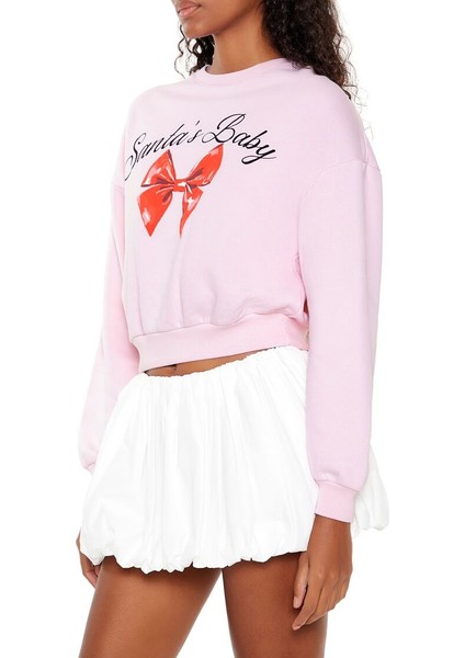 Santa's Baby Baskılı Sweatshirt fırsatları