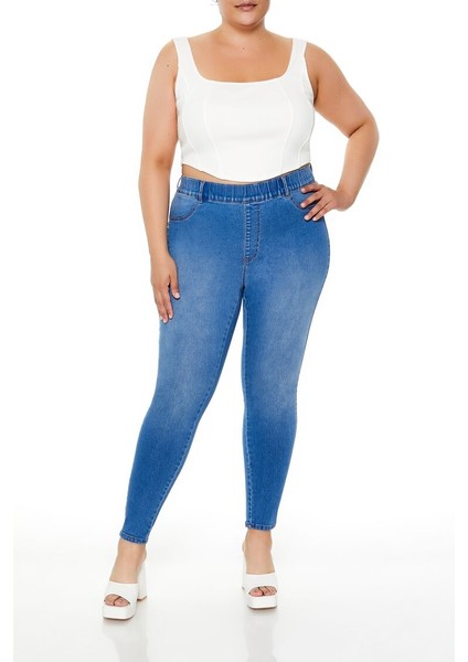 Plus Size Skinny Jean Pantolon fiyatları