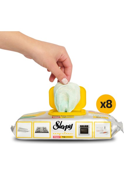 Easy Clean Süper Yağ Çözücü Yüzey Temizlik Havlusu&Mendili 8x30 (240 Yaprak) fiyatları