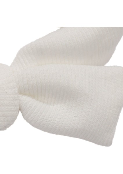 Kız Bebek Beyaz Düğümlü Fitilli Bandana fiyatları