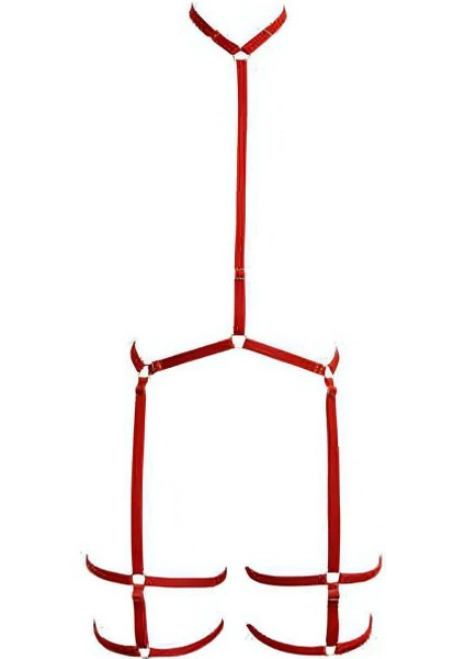 Boyun Bel Detaylı Jartiyer Harness - APFT150