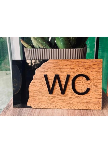 Yönlendirme Tabelası Wc Yazısı