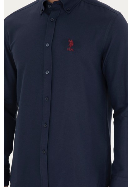 Erkek Lacivert Gömlek Basic 50282589-VR033