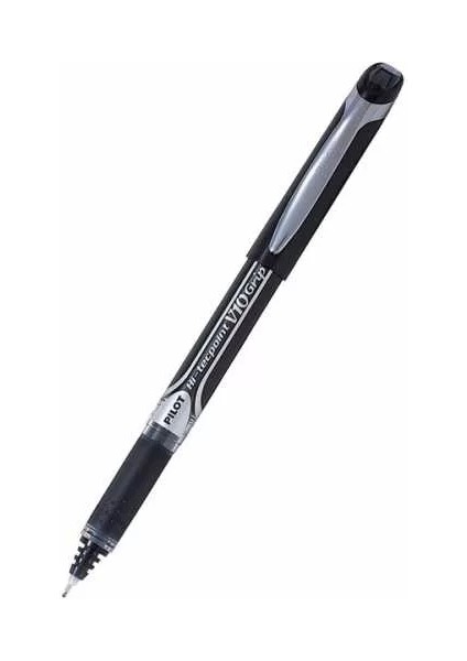 Hi-Tecpoint V10 Grip Siyah Iğne Uçlu Roller Kalem (1,0mm)