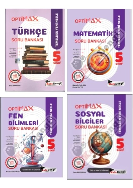 5. Optimax Türkçe / Matematik / Fen / Sosyal Soru Bankası