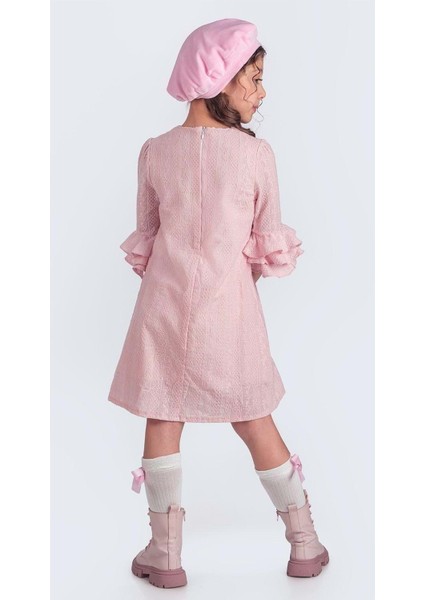 Miss Chloé Kız Çocuk Fransız Bere, Çanta, Çorap ve Elbise Takım M00704 modelleri