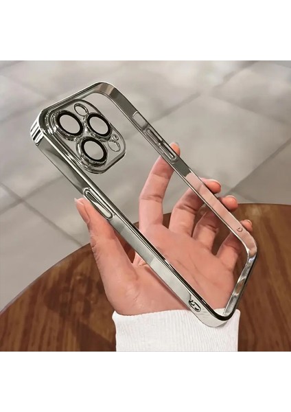 Apple iPhone 16 Pro Kılıf Lens ve Hoparlör Toz Korumalı Arkası Şeffaf Kenarı Renkli Silikon Kapak fiyatları