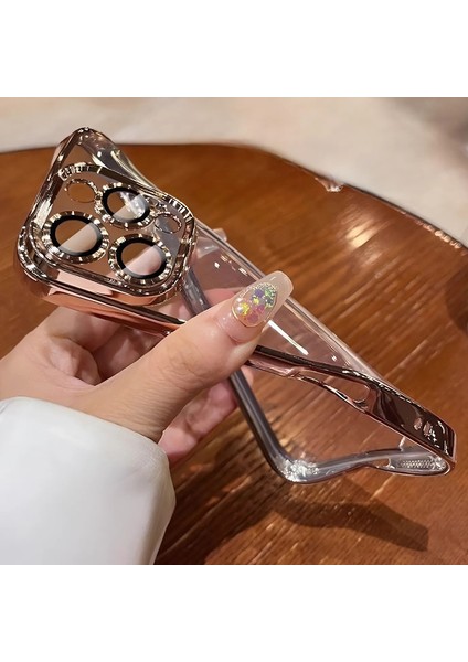 Apple iPhone 16 Pro Kılıf Lens ve Hoparlör Toz Korumalı Arkası Şeffaf Kenarı Renkli Silikon Kapak fırsatları