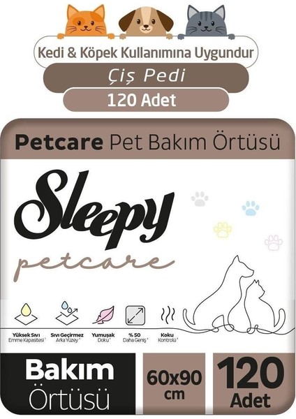 Petcare Pet Bakım Örtüsü 30'lu x 4 Adet(120 Adet)