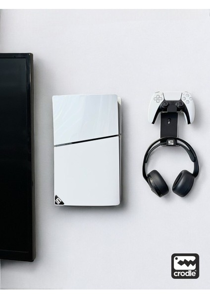 Playstation 5 Slim Duvar Standı ve Joystick Duvar Standı Ps5 Duvar Standı Gaming Aksesuar
