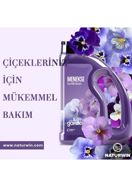 Garden Menekşe Sıvı Bitki Besini Gübre 600 ml