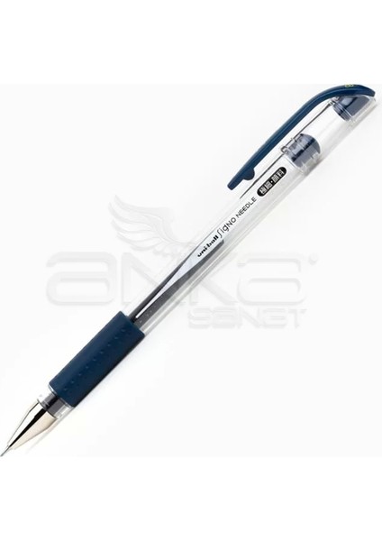 Uni Signo Needle Iğne Uçlu Jel Kalem 0.38MM Mavi Siyah