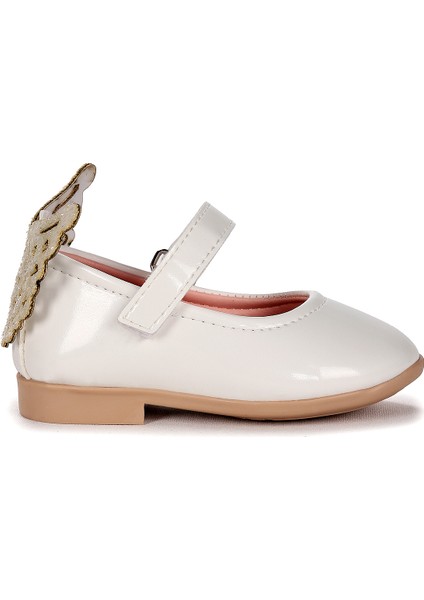 Friga Kelebek Cırtlı Kız Bebek Babet Ayakkabı Beyaz modelleri