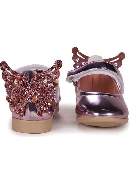 Friga Kelebek Cırtlı Kız Bebek Babet Ayakkabı Pembe fırsatları
