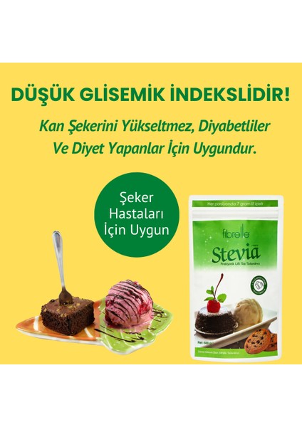 Prebiyotik Lifli Stevialı Tatlandırıcı LOW70 500 gr fırsatları