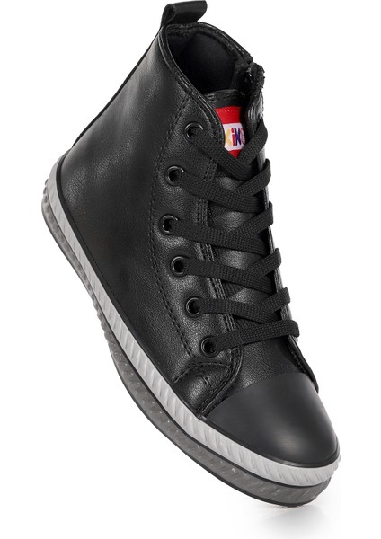 Pant Günlük Bağcıklı Fermuarlı Erkek Çocuk Spor Ayakkabı Siyah