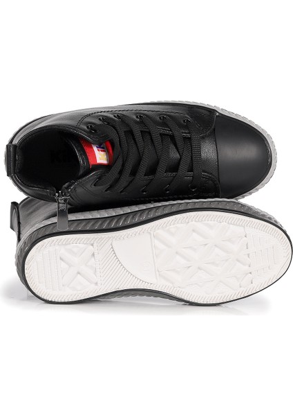 Pant Günlük Bağcıklı Fermuarlı Erkek Çocuk Spor Ayakkabı Siyah indirimleri