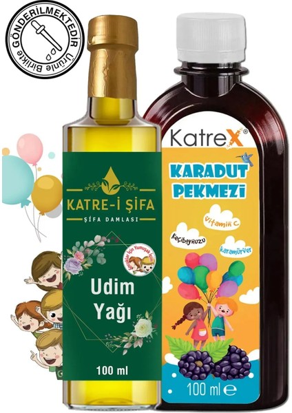 C Vitaminli Karmaürver Destekli Karadut Pekmezi Karışımı + Çocuklar Için Udim Yağı