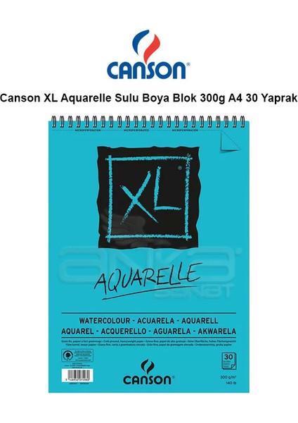Xl Aquarelle Sulu Boya Blok 300G A4 30 Yaprak