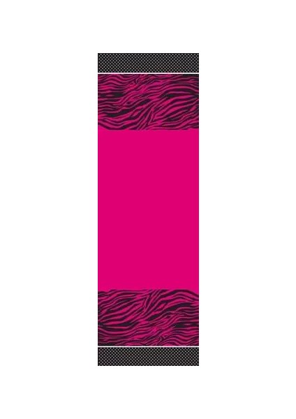 Pembe Zebra Butiği Masa Örtüsü