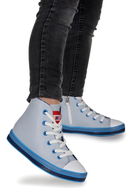 Pant Günlük Bağcıklı Fermuarlı Erkek Çocuk Spor Ayakkabı Mavi modelleri