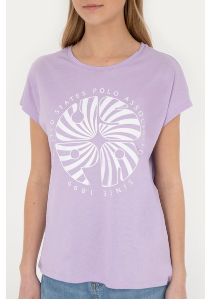 Kadın Lila Tişört 50282896-VR034