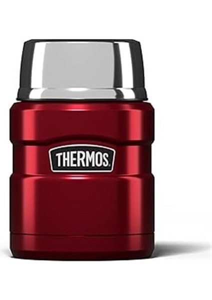 Thermos SK3000 Stainless King Yemek Termosu 0.47 Lt Cranberry Kırmızı Çelik Termos 184807