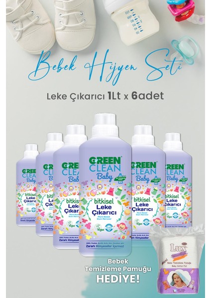 Baby Leke Çıkarıcı 1 L x 6 Adet ve Hediyeli