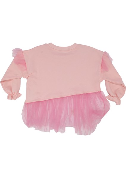 Kız Çocuk Pembe Tüllü Taytlı 2'li Takım modelleri