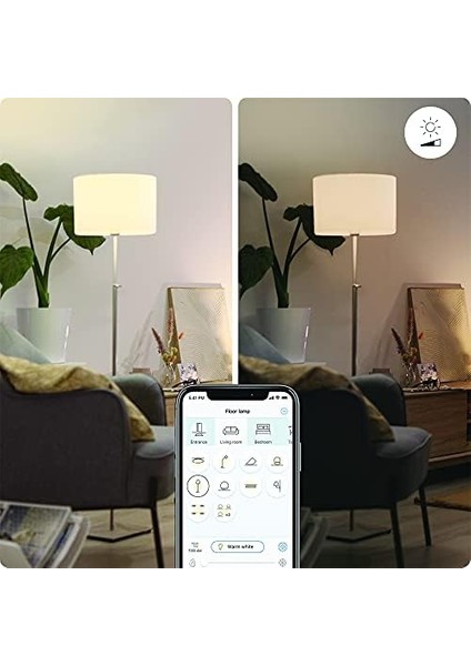 Imageo 1'li Spot Ayarlanabilir Beyaz ve Renkli, Tavan Lambası, Kısılabilir, Sıcak Ila Soğuk Beyaz, 16 Milyon Renk, Wi-Fi Üzerinden Uygulama/ses Üzerinden Akıllı Kontrol, Siyah