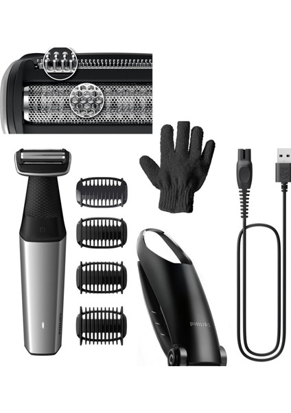 Vücut Bakım Serisi Duşa Uygun Yıkanabilir , Hassas Bölge ve Vücut Tıraş Makinesi Islak ve Kuru Kullanım