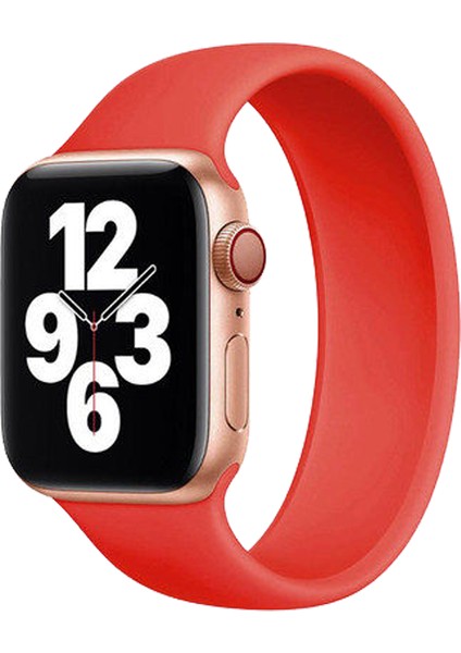 Apple Watch Seri 10 46mm, Seri 9/8/7/6/SE/5/4/3 Solo Loop Kordon 45mm 44mm 42mm Uyumlu Large
