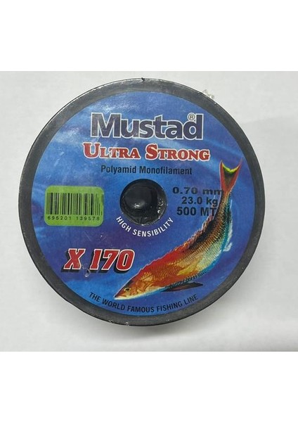 Mustad Ultra Strong 500 mt 0.70 mm 23 kg Misina