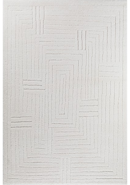 Northvay Bukleli Yumuşak Peluş Post Iskandinav Oturma Odası Salon Halısı 64799