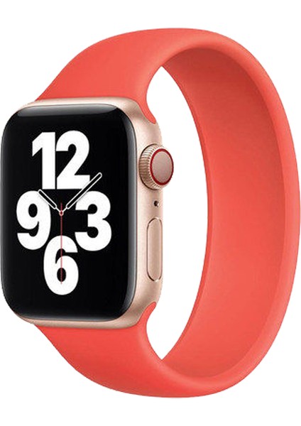Apple Watch Seri 10 46mm, Seri 9/8/7/6/SE/5/4/3 Solo Loop Kordon 45mm 44mm 42mm Uyumlu Medium