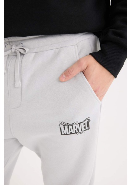 Marvel Logo Only Regular Fit Eşofman Altı Beli Bağcıklı Cepli C6514AX24AU