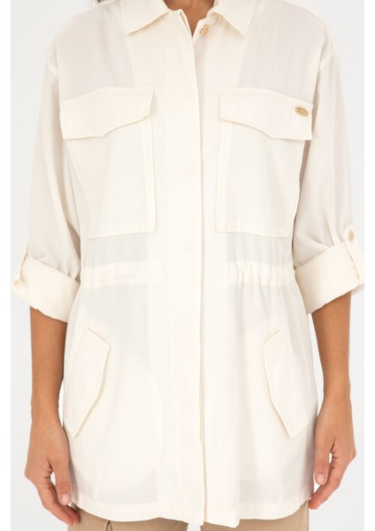 Kadın Ekru Ceket 50284004-VR019