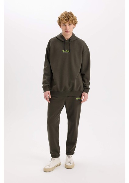Rick and Morty Jogger Eşofman Altı Regular Fit Beli Paçası Lastikli Bağcıklı Cepli C6509AX24AU