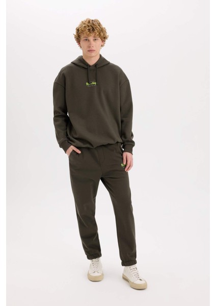 Rick and Morty Jogger Eşofman Altı Regular Fit Beli Paçası Lastikli Bağcıklı Cepli C6509AX24AU