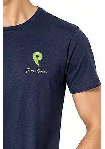 6078 Erkek Kısa Kollu Bisiklet Yaka Pijama Takım-Indigo fiyatları