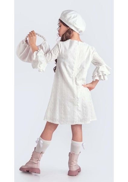 Miss Chloé Kız Çocuk Fransız Bere, Çanta, Çorap ve Elbise Takım M00704 fiyatları