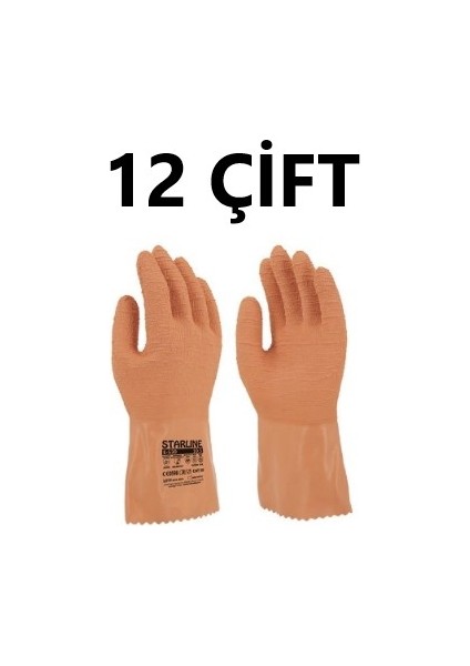12 Çift Doğal Kauçuk Tıbbı Atık Eldiveni E-530 Large Beden