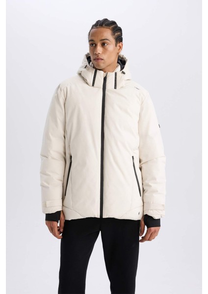 Defactofit Usb Isıtıcılı Kayak Montu Su İtici Rüzgar Geçirmez Kapüşonlu Fermuarlı Cepli C7710Ax24Wn modelleri